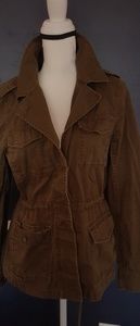 J Crew Military Style Army Green jacket Sz M